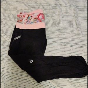 Lululemon Cropped Floral Leggings